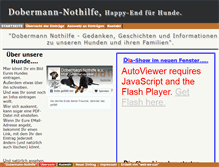 Tablet Screenshot of dobermann-nothilfe.bietet-an.info